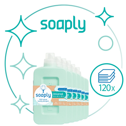 Soaply Universal Laundry Detergent - 6 pack 120 washes