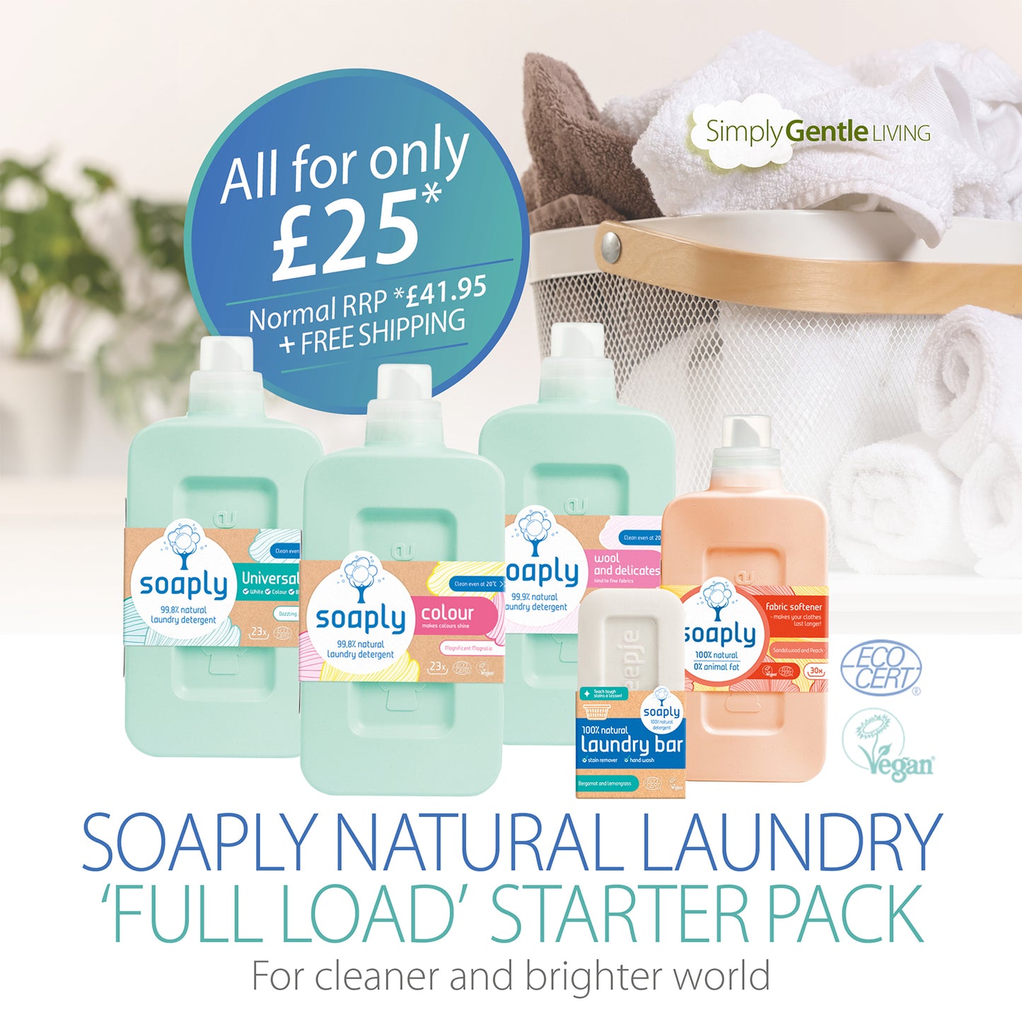 Soaply Natural Laundry "Full Load" Starter Pack