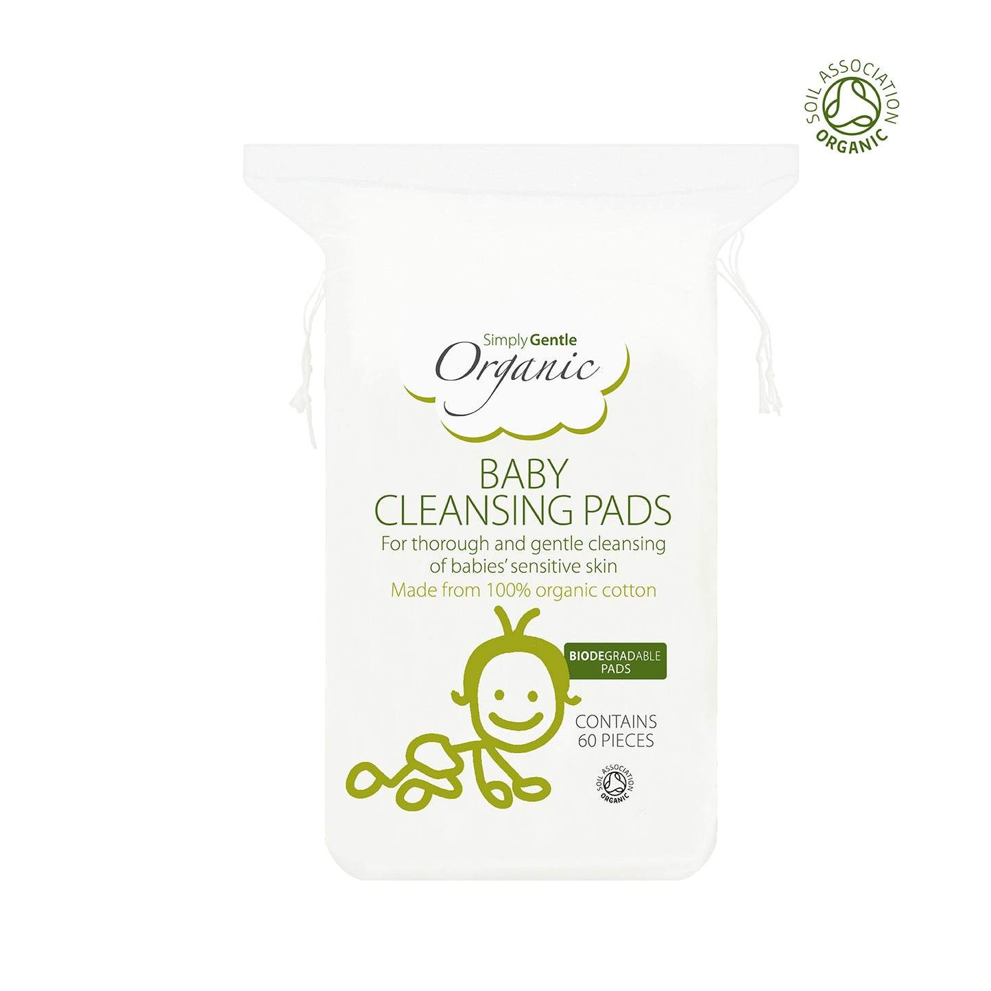 Simply Gentle Organic Baby Cotton Cleansing Pads