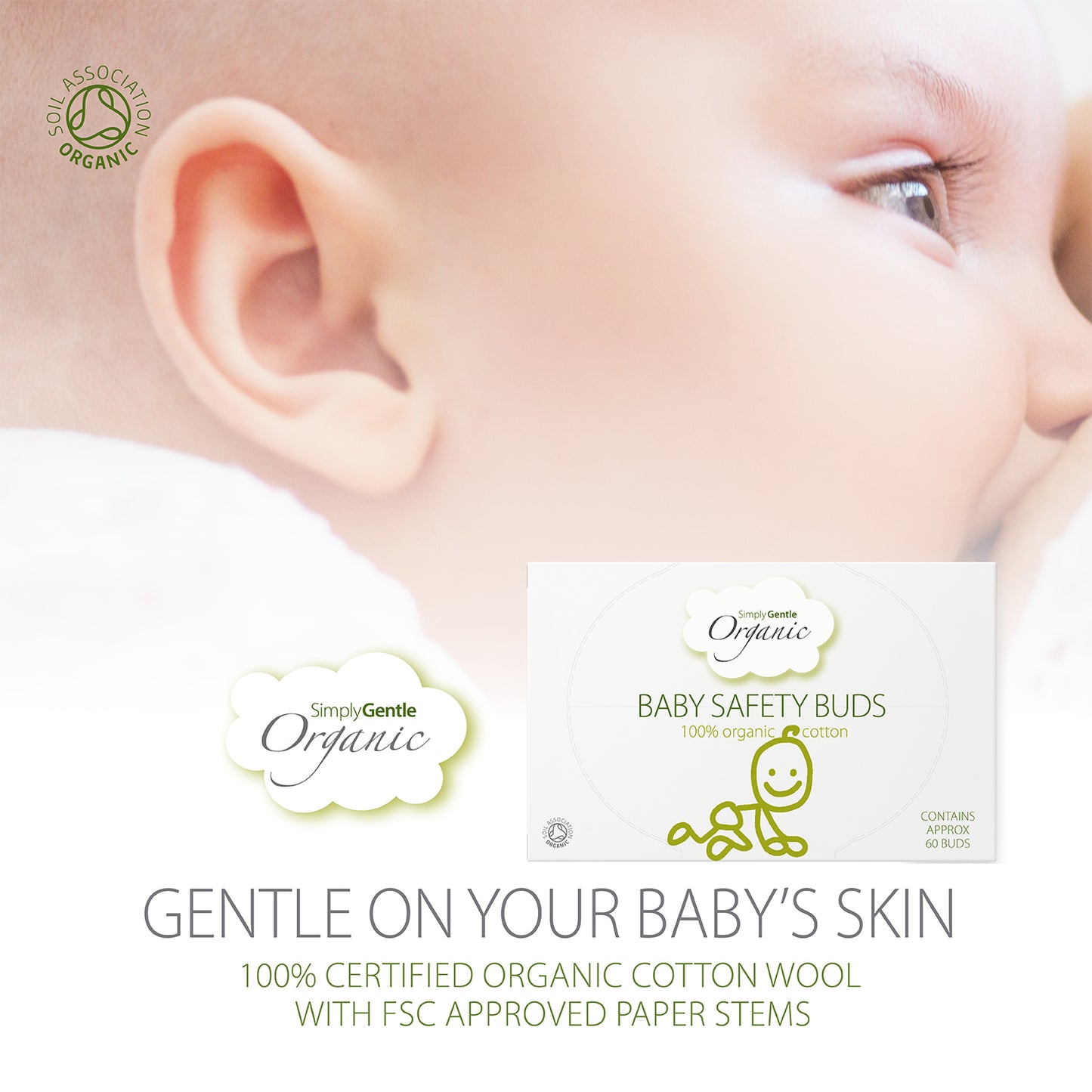 Simply Gentle Organic Baby Safety Buds