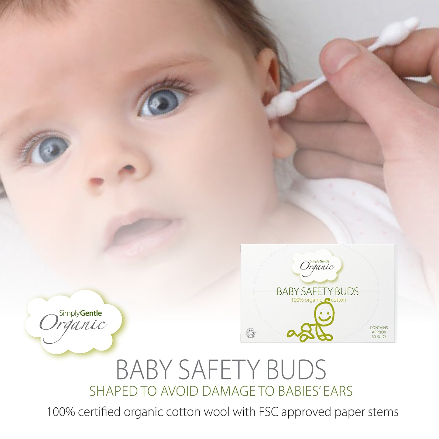 Simply Gentle Organic Baby Safety Buds