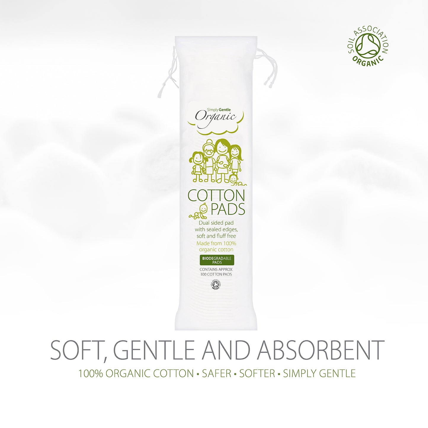 Simply Gentle Organic Cotton Pads