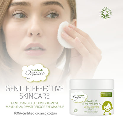 Simply Gentle Organic Makeup Removal Pads